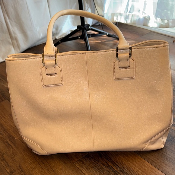 Tory Burch Beige Leather Tote - Picture 4 of 15